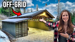 Adding SOLAR POWER To Our OffGrid CONTAINER Shop [upl. by Gildas594]