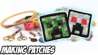 Cross Stitch 101 HandMade Patches  Embroidery Tutorial [upl. by Neelrahs]