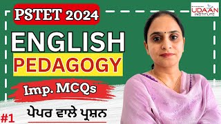 🔴Live 0800 PM  English Pedagogy MCQs Day1  Target PSTET 2024 Exam  By Simarjeet Kaur [upl. by Aistek]