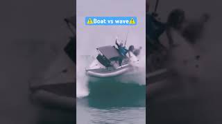 BOAT VS BIG WAVE crash boat waves [upl. by Sivad931]