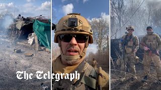 American volunteer fighting in Ukraine describes destruction of Russian [upl. by Ciredec]