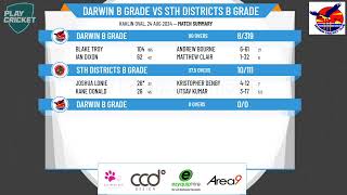 Darwin B Grade v Sth Districts B Grade [upl. by Julianna]