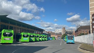 Buses at Leicester Haymarket Bus Station September 2024 [upl. by Ahlgren818]