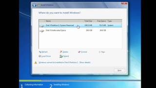 How to Install and Partition Windows 7 [upl. by Orme330]