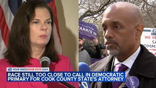 Fewer than 17K votes separate Democratic Cook Co states attorney candidates as tallying continues [upl. by Cirdet746]