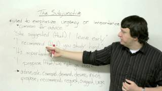 English Grammar  The Subjunctive [upl. by Farhi]