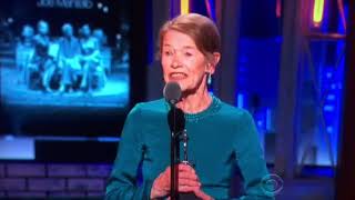 Glenda Jackson receives Tony Award for Leading Actress in a Play for Three Tall Women 6102018 [upl. by Mandeville921]