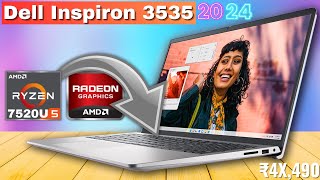 Dell Inspiron 3535 Ryzen 5 7520U Laptop Review In Hindi  1TB SSD  120Hz Refresh Rate Under ₹50000 [upl. by Calypso]