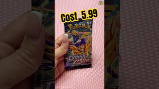 POKEMON Booster Pack Random 01  CROWN ZENITH Opening pokemonunboxing [upl. by Yetak]