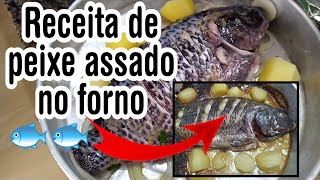 Peixe assado no forno [upl. by Guinn986]