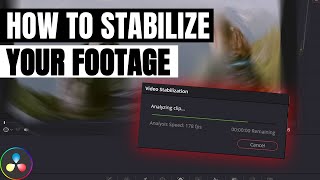 DaVinci Resolve 186  How to stabilize your footage [upl. by Holt]