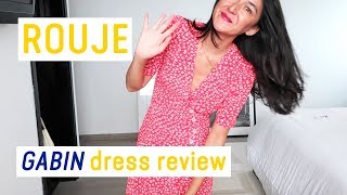 Rouje GABIN Dress Review  Trying On Jeanne Damas BEST Piece of Clothing [upl. by Xyla]