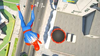 GTA 5 Ragdolls SPIDERMAN JumpsFails Euphoria Physics 5 [upl. by Mossman]