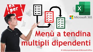 EXCEL 365 – TRUCCHI 📃➡📃 ➡📃 Menù a tendina multipli dipendenti  tutorial passo a passo [upl. by Benedix]