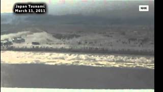 Japan Tsunami Devastation Clips 2011 [upl. by Ahsienauq]