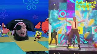 SpongeBob Birthday BlowoutBroadway Musical Musical Mashup [upl. by Ennaylil32]