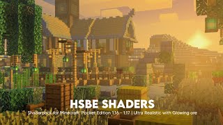 HARRINGTON SHADERS  HSBE   For Mcpe 117 [upl. by Ahsocin346]