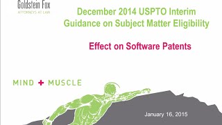 USPTO 101 Guidelines Effects on Software Patents [upl. by Daph]