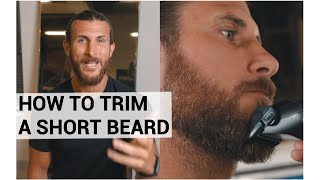 How To Trim A Short Beard [upl. by Haimehen]