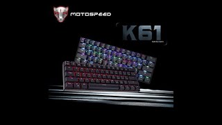 MOTOSPEED CK61 CK62 Mechanical Keyboard Russian English Gaming RGB Keyboards [upl. by Cown876]