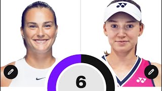 Elena Rybakina Vs Aryna Sabalenka prediction Live WTA Tennis Coverage [upl. by Bonnie]