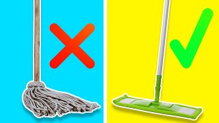 How to Mop a Floor PROPERLY  How to Use a Microfiber Flat Mop Like a Pro [upl. by Sharron]