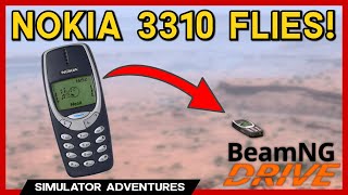 BeamNG  THE NOKIA 3310 CAN FLY shorts [upl. by Kamerman46]