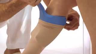 How to use Calzalacalza to put on RelaxSan compression stockings to a patient [upl. by Leuqer267]