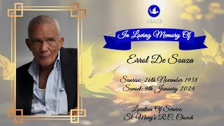 Funeral Tribute Service Of Errol De Souza [upl. by Nobel]