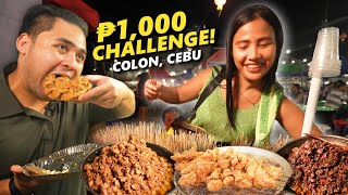 CEBUANO ₱1000 Street Food Challenge sa COLON Saan Aabot ang ISANG LIBO mo sa Cebu [upl. by Asiled]