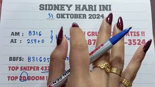 PREDIKSI SIDNEY 31 OKTOBER 2024  BOCORAN SIDNEY HARI INI RUMUS SYDNEY JITU HARI INISDY HARI INI [upl. by Annunciata643]