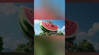 Watermelon inspired buildings😁 [upl. by Allets721]