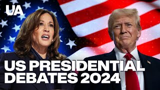 US Presidential Debates 2024 in Philadelphia hosted by ABC News Harris vs Trump [upl. by Alix]