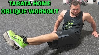 Intense Tabata At Home Oblique Workout HIIT [upl. by Stent]