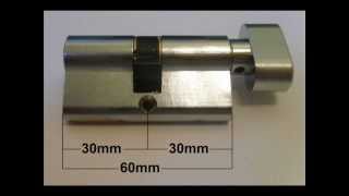 How to Measure a Euro Key and Turn Cylinder [upl. by Stenger]