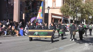 Cardinal Gibbons High School Drumline in the 2024 Raleigh Christmas Parade [upl. by Trix]