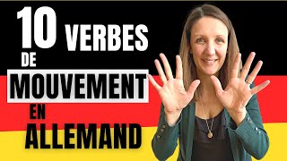 🇩🇪 10 verbes en mouvement en allemand [upl. by Hedi]