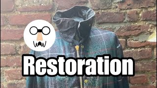 Restoration of a vintage Barbour Northumbria wax jacket from the 90s [upl. by Nahgrom]