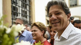 Brasil Bolsonaro lidera la contienda presidencial pero Haddad podría ganarle en segunda vuelta [upl. by Eltsyrhc]