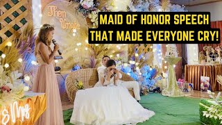 Maid Of Honor Speech That Made Everyone Laugh And CRY  Philippines [upl. by Lubbi]