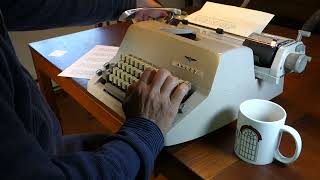 1966 Adler Special typewriter at work [upl. by Gitt]