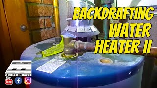 Backdrafting water heater 2 [upl. by Akkim174]