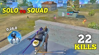 22 KILLS 🔥 SOLO vs SQUAD FULL GAMEPLAY AFTER NEW UPDATE  PUBG MOBILE LITE [upl. by Eirrem214]