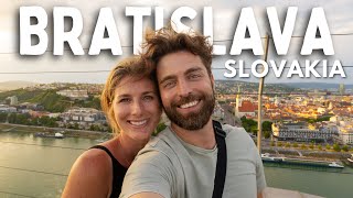 ULTIMATE 24 Hours in BRATISLAVA SLOVAKIA  Devin Castle Slovak Food amp MORE SLOVAKIA SURPRISED US [upl. by Adohr]