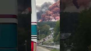 Massive Chemical Fire at BioLabs in Conyers Georgia USA Spewing Toxic Polluted Smoke Over Region [upl. by Ecirpak274]