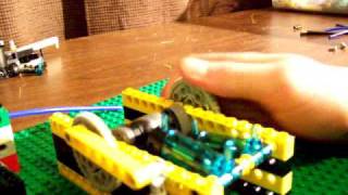 How to make a 2 cylinder lego pneumatic engine LPE [upl. by Ris]