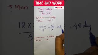 Time amp work short tricks  VMStudyStudio mathstricks shortcutkeys trending viral [upl. by Matthaus]