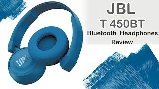 JBL T450BT Onear Bluetooth Headphones  Review [upl. by Namsu]