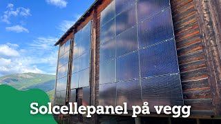 Solcellepanel på vegg [upl. by Roana]