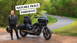 Riding the ENTIRE Natchez Trace Parkway in Two Days Solo Motorcycle Road Trip [upl. by Farant]